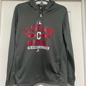 Kids Cleveland Baseball Gray Hoodie